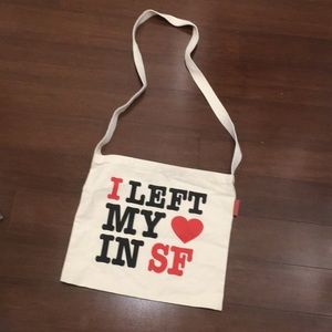 I Left My ❤️ in SF tote crossbody bag
